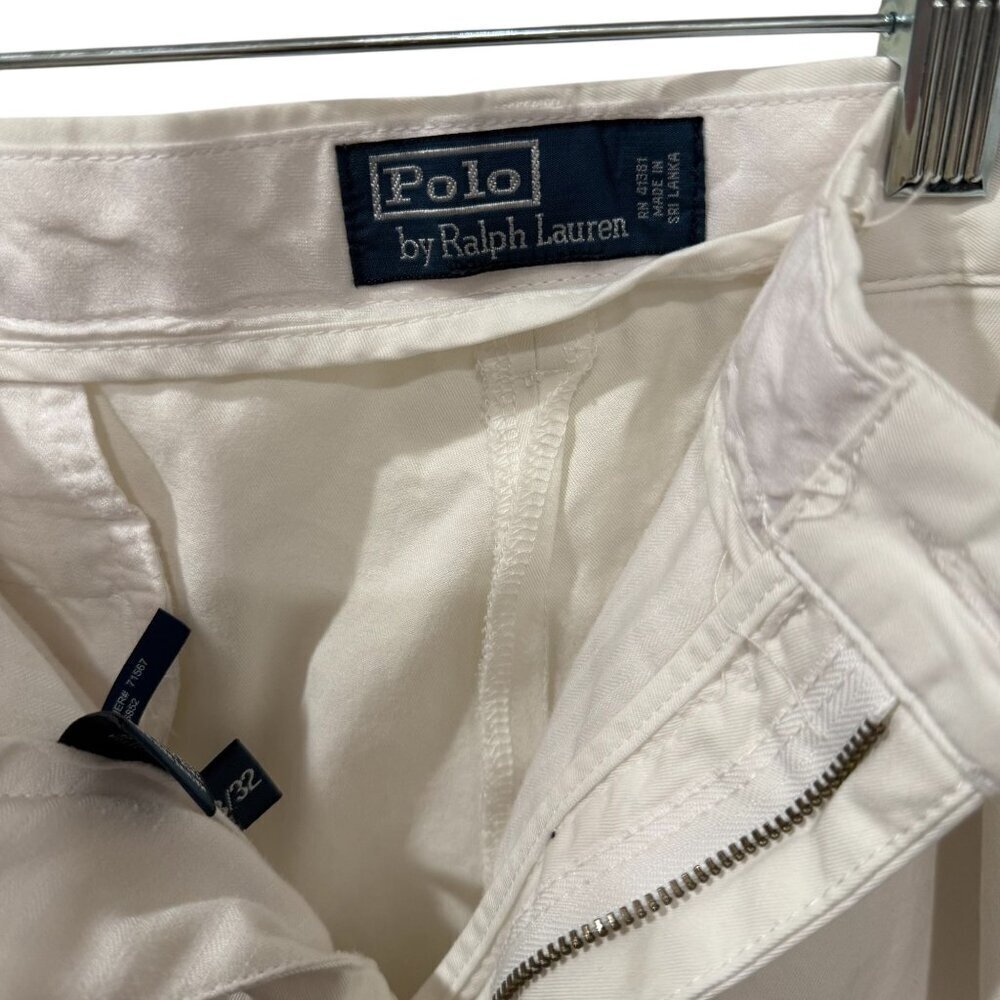 Polo Ralph Lauren Mens Classic Fit Cotton Chino Pants Size 32 White - Picture 6 of 7